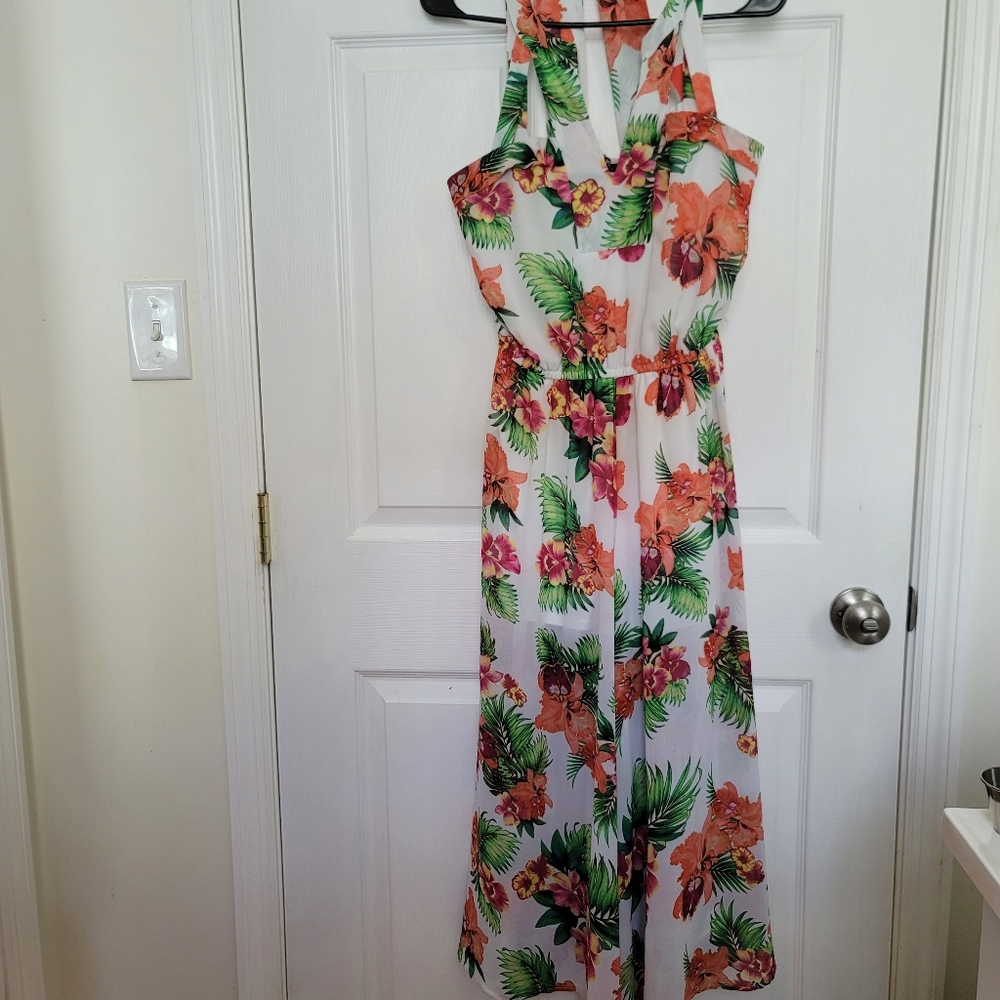 XOXO Tropical Print Jumpsuit Size MP